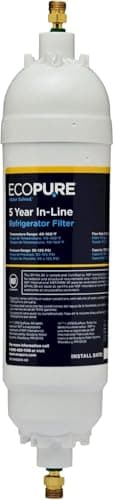 EcoPure EPINL30 In-Line Refrigerator and Ice Maker Filter