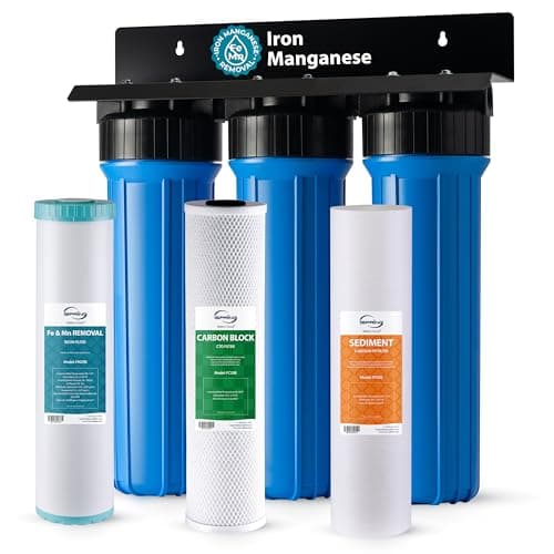 iSpring WGB32BM 3-Stage Iron & Manganese Whole-House Filter