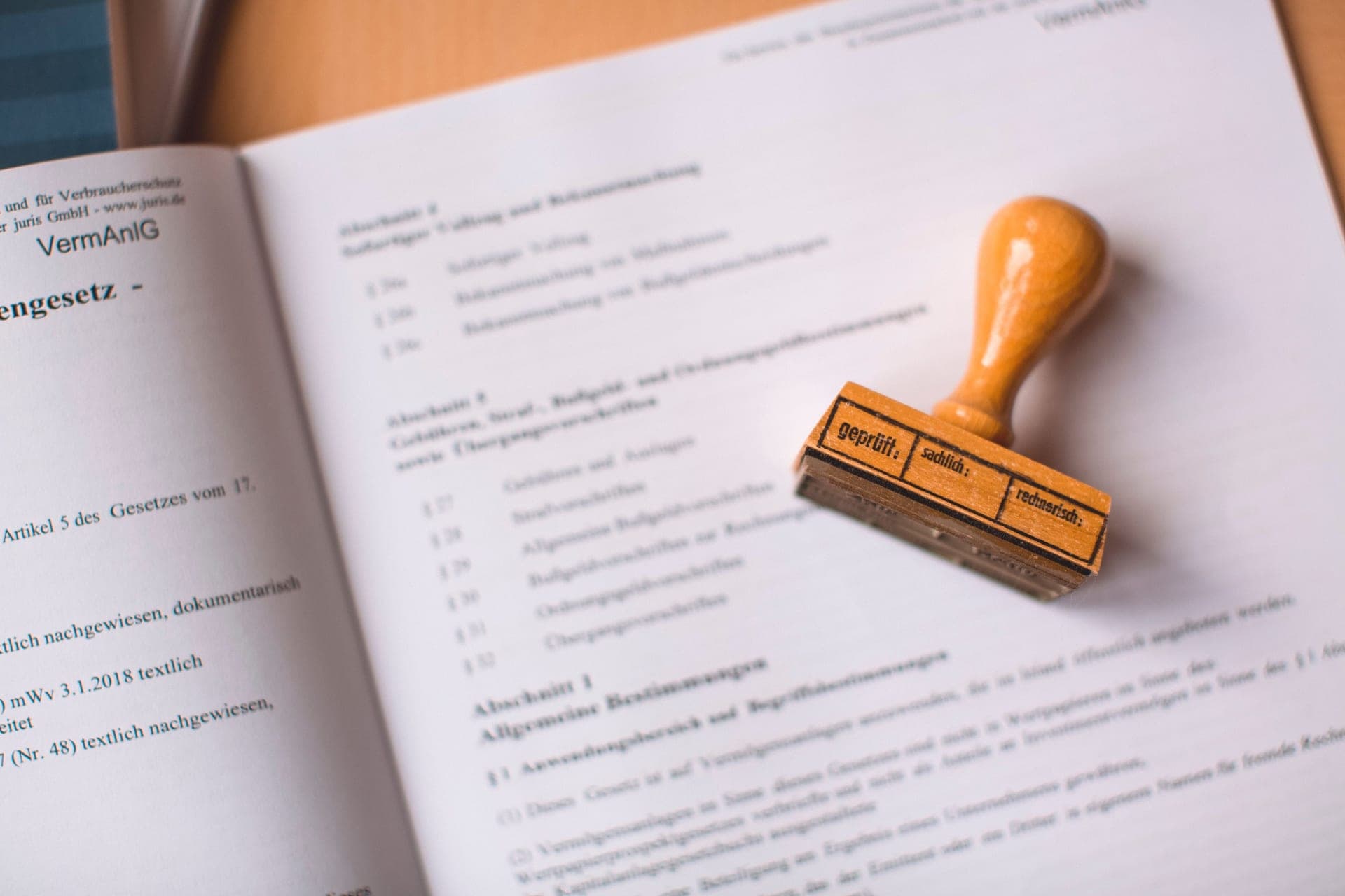 Certification paperwork and documents on a desk
